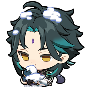 魈「雪を食べる」