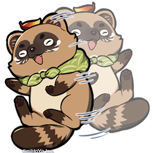 狸「転げ回る」