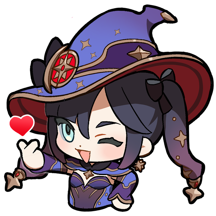 モナ「指ハート」