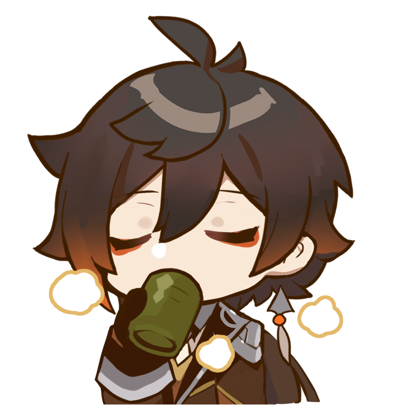 鍾離「お茶を飲む」