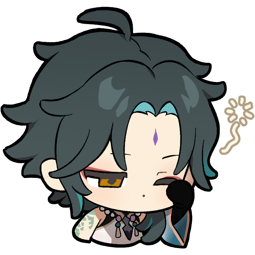 魈「目をこする」