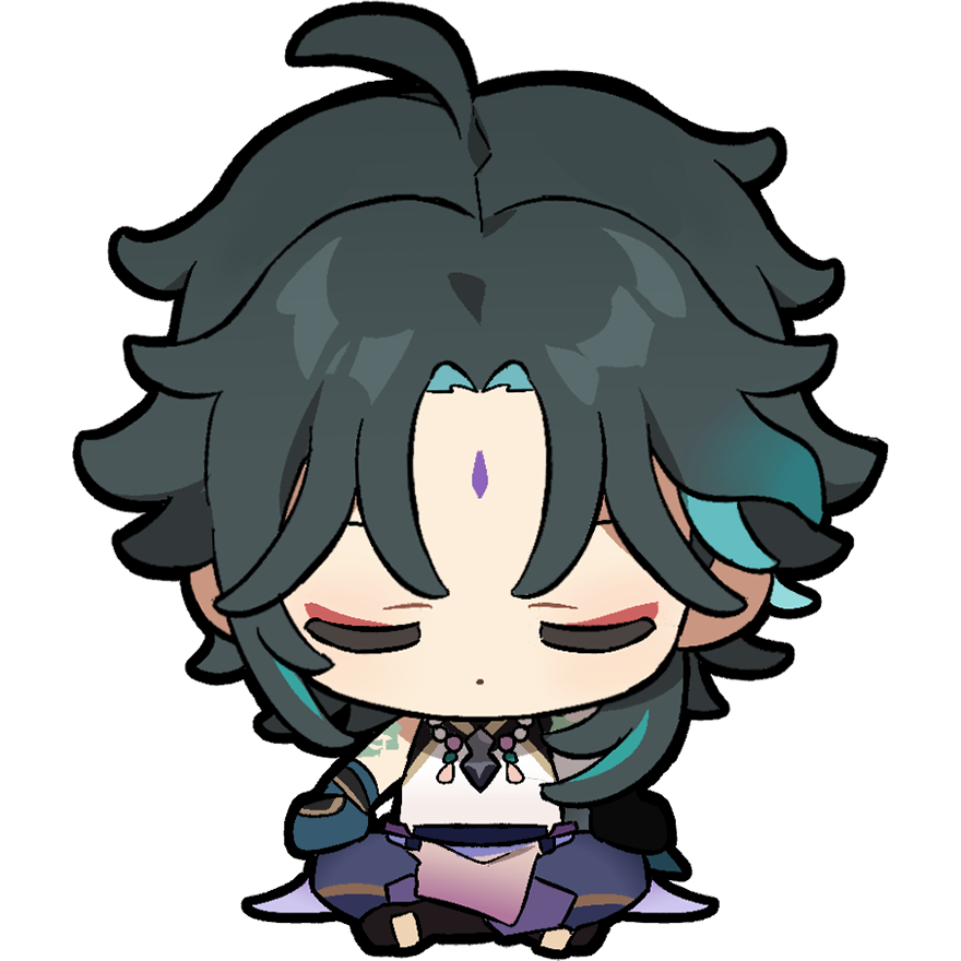 魈「静かに座る」